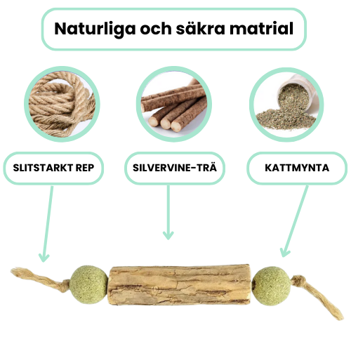 Tuggis -  Leksak för tandrengöring med kattmynta